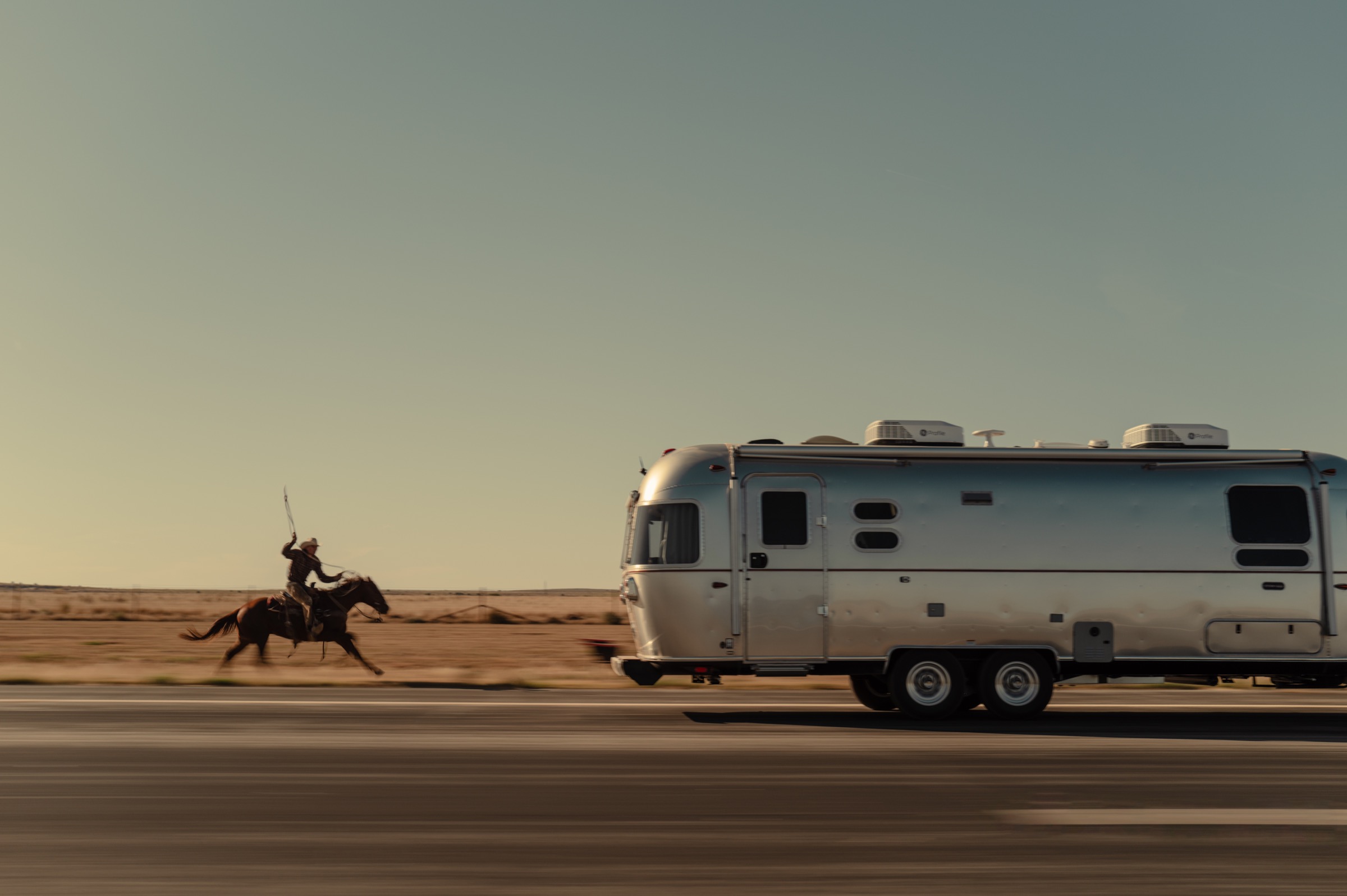 Airstream travel trailer in the Southwest